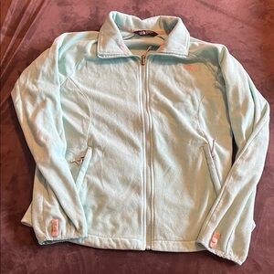 Women's Light Blue Fleece Jacket North Face